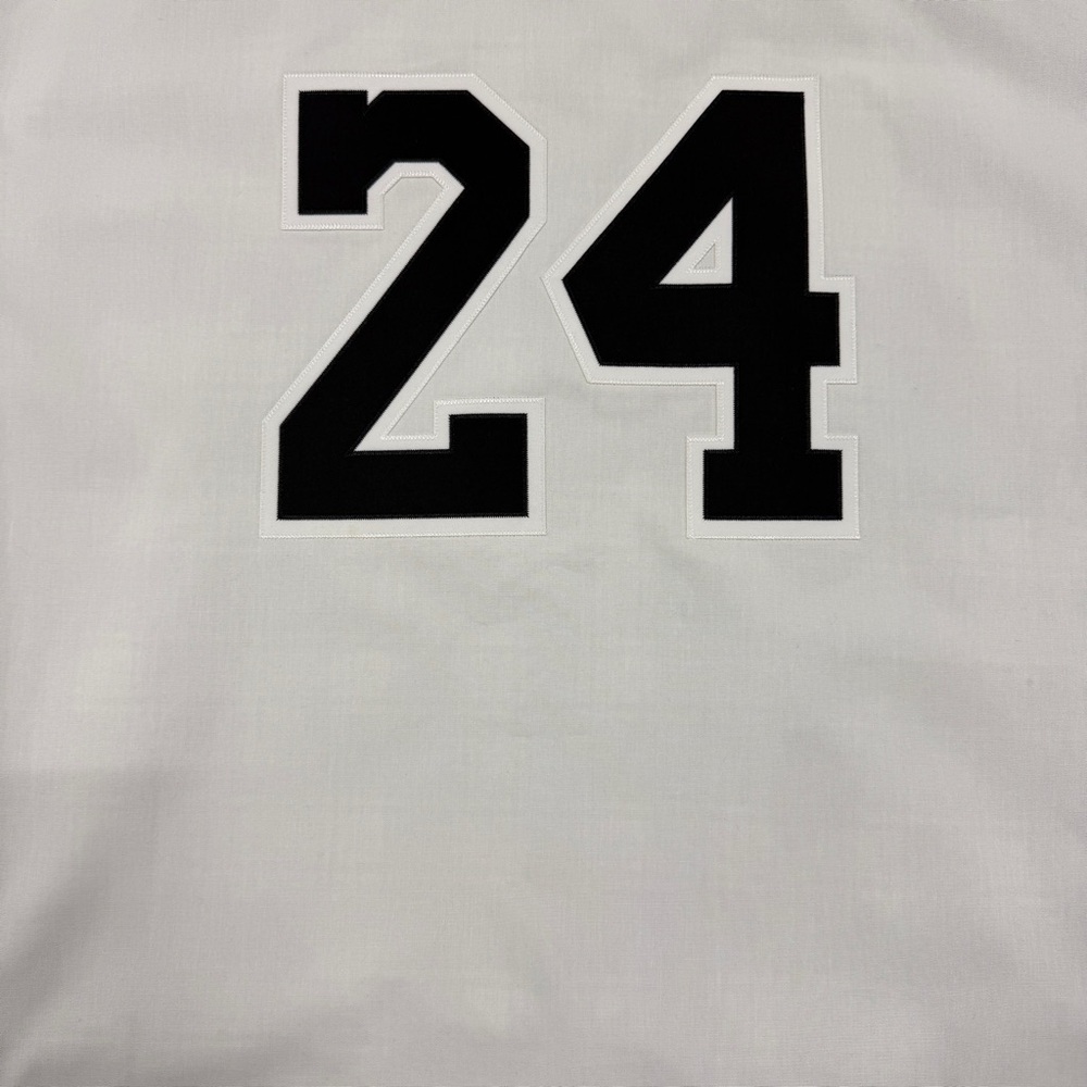 Kobe Bryant x Nike “Mamba” White and Black Special Edition Baseball Jersey - Picture 6 of 6